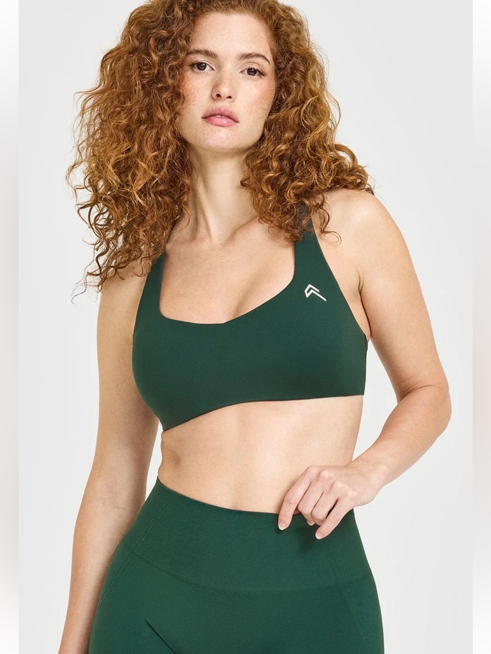 Oner Active EasyLift Cross Back Sports Bra Racing Green NWT Size Medium